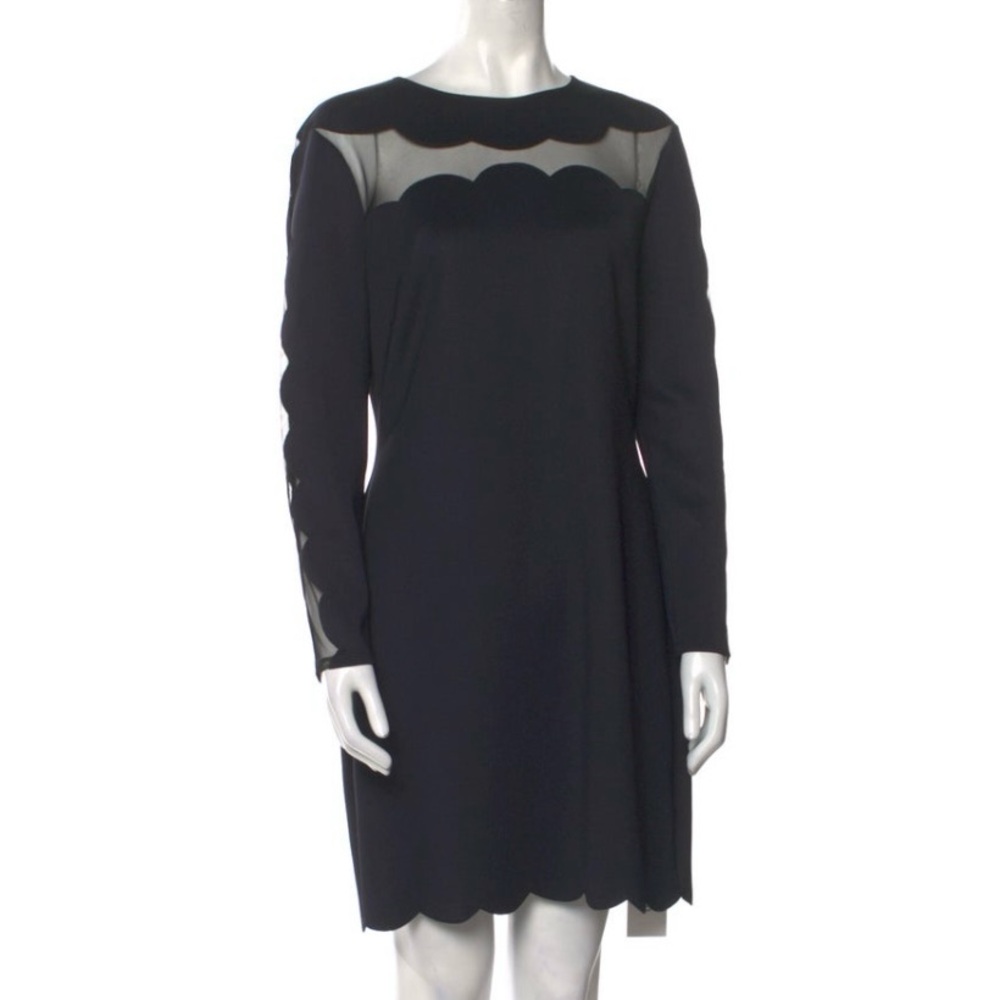 Elegant Black Dress with Sheer Details